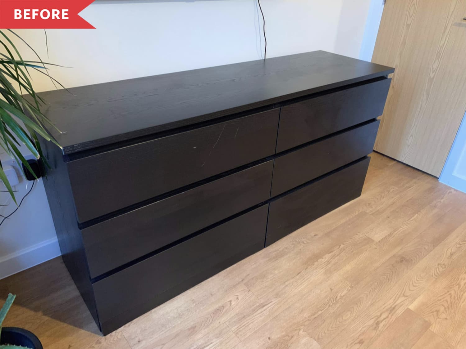 Black malm online drawers ikea